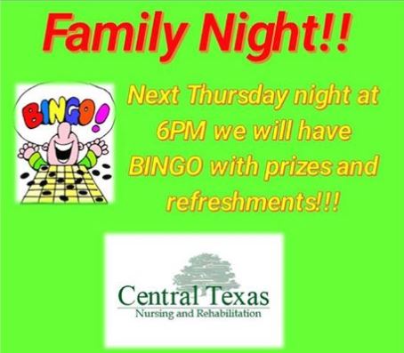 Central Texas Fam Night Feb